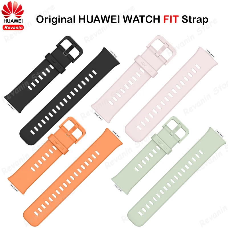 Original HUAWEI WATCH FIT Watch Strap Silicon Soft Strap Alternative Watchband Comfortable Replaceable Bracelet for Watch FIT