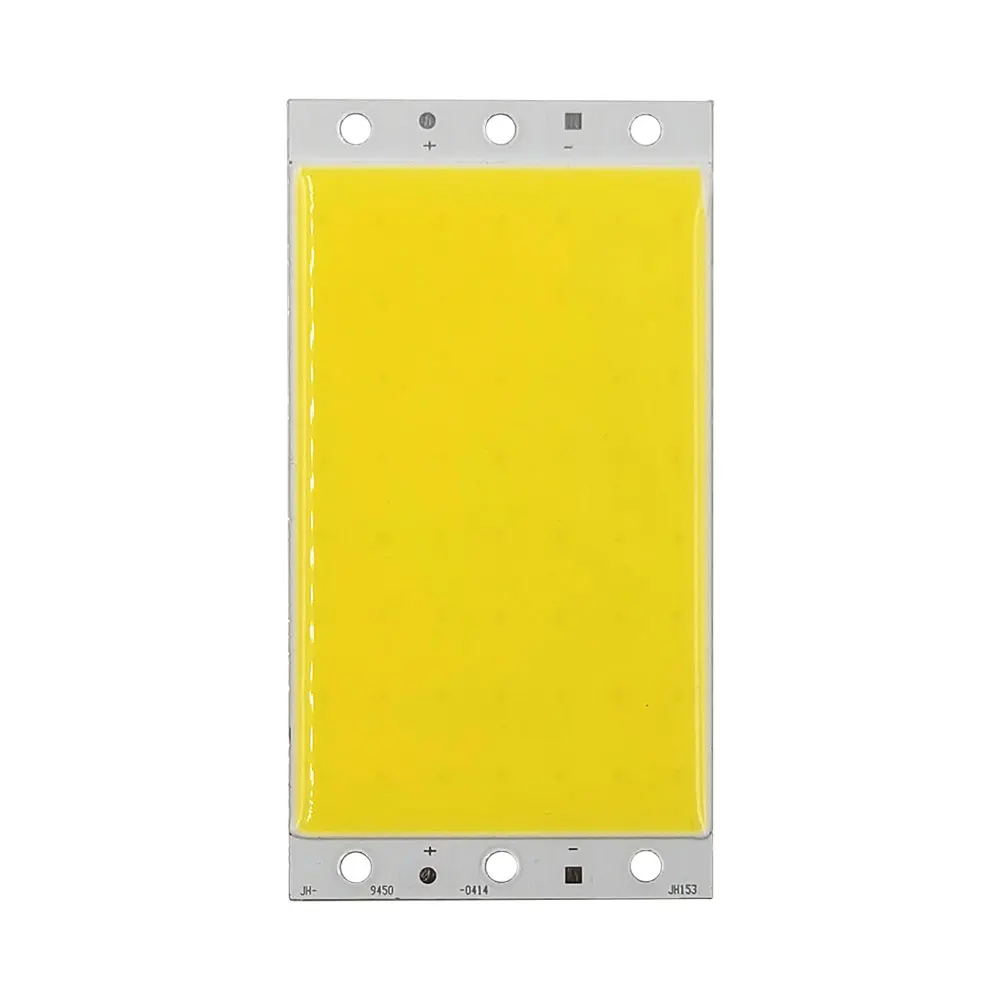 50Pcs Wholesale 94x50mm 12V 15W COB LED Panel Light Chip On Board LED Matrix Lamp for Work Lights House Lighting Emitting Diode