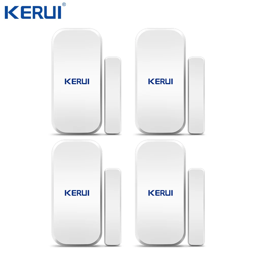 Kerui d025 casa alarme sem fio janela da porta detector magnético gap sensor para gsm wi fi sistema de alarme segurança em casa teclado toque