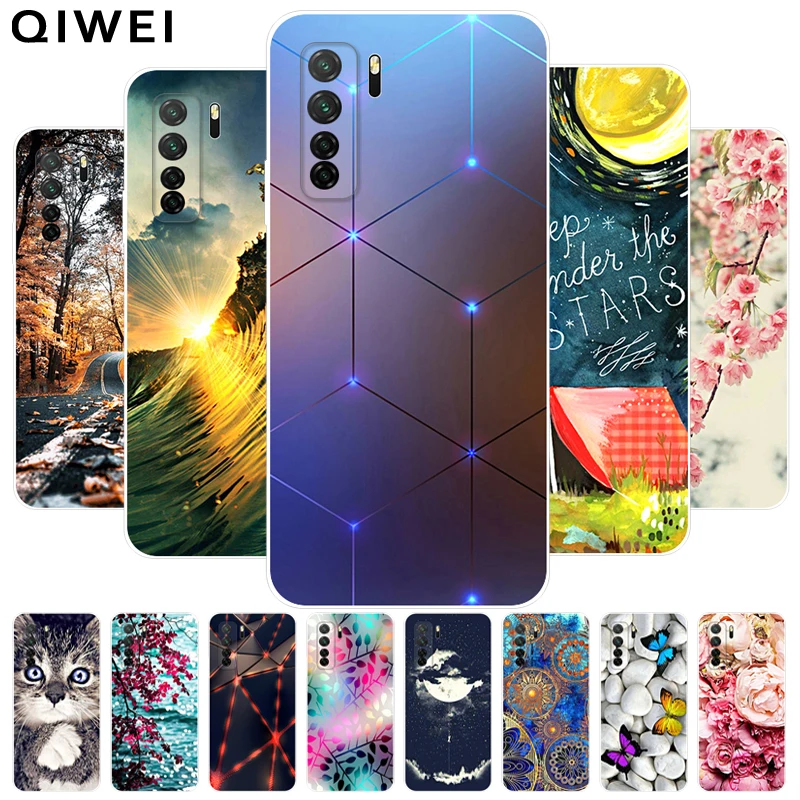 For Huawei Nova 7 SE Case Fashion Cute Painted Soft TPU Silicone Cover For Huawei Nova7 5G / Nova 7 Pro / Nova 7SE Phone Cases