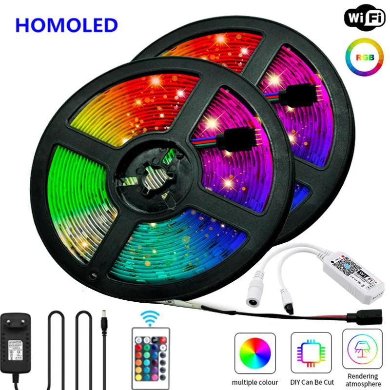 

Гибкая светодиодная лента RGB с Wi-Fi 5050, 5/10/15 м