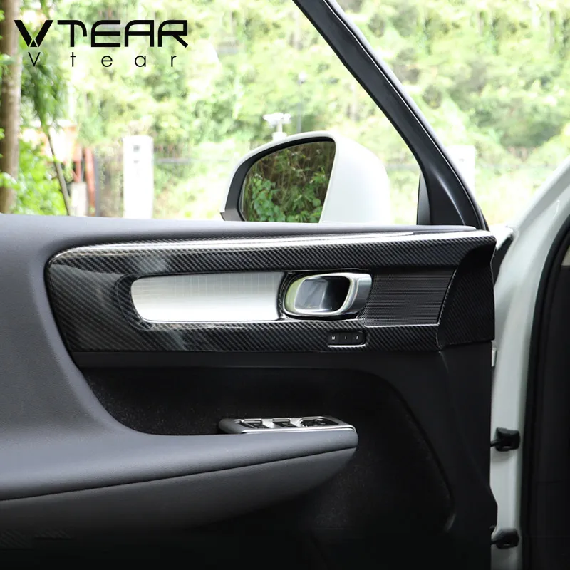 Vtear Car Inner Door Bowl Cover Interior Door Switch Handle Trim Frame Strip Interior Details Styling Accessories For Volvo XC40