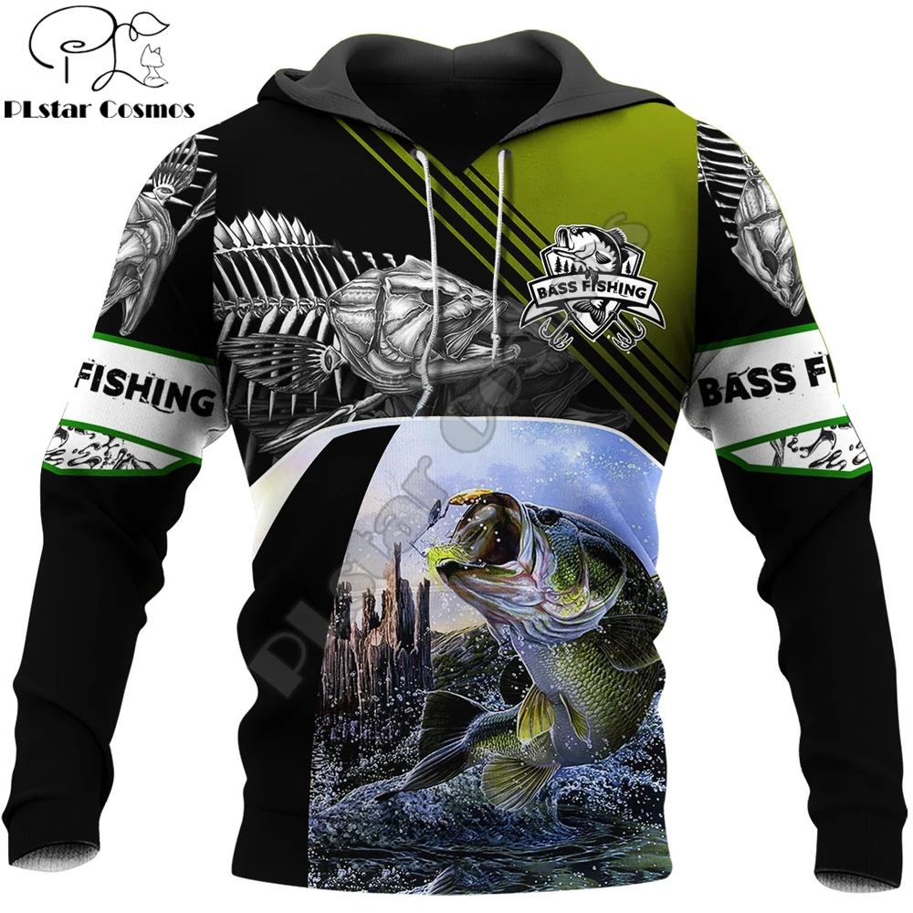 

Fashion Animal hoodies Bass Fishing 3D All over Printed Sweatshirt Hoodie Harajuku Streetwear Unisex Casual Tracksuit DW0123