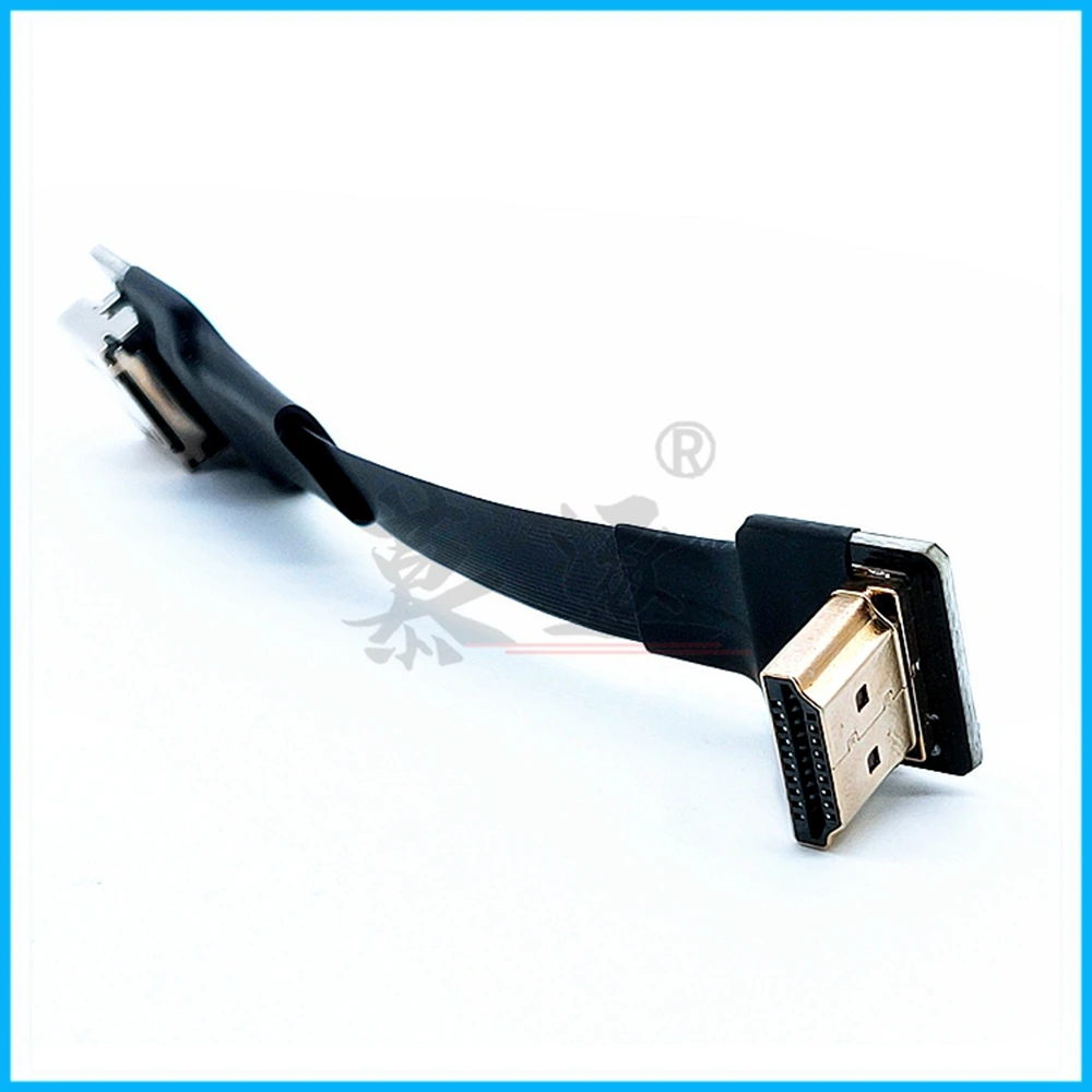 FPV Micro/Mini HD-compatible 90 degree Adapter 5cm-100cm FPC Ribbon Flat HD Cable Pitch 20pin for Multicopter Aerial Photog