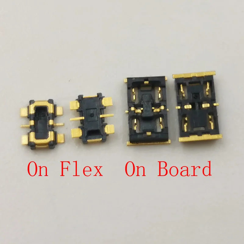 2Pcs Battery Flex Clip Contact Holder FPC Connector For THL 5000 Vernee Thor Plug On Board Motherboard