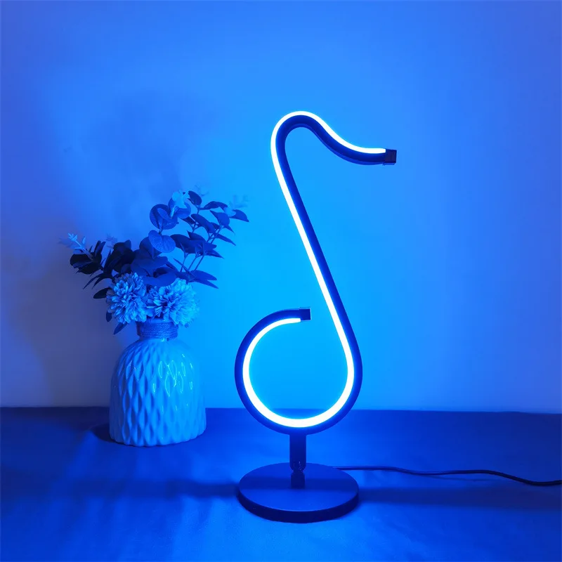 The New RGB Magic Table Lamp APP Remote Control Dimming TV Background Music Pickup Lamp Computer Desktop Bedroom Bedside Lamp