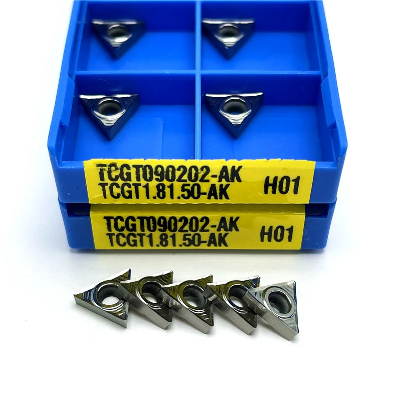 CNC مخرطة النحاس والألومنيوم تحول أداة ، تجهيز أداة القطع ، TCGT090202 TCGT090204 TCGT090208 AK H01