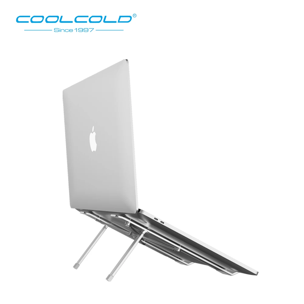 COOLCOLD Laptop Stand Height Adjustable Aluminum Laptop Riser Holder Portable Ergonomic Notebook to 17 inch for MacBook Air Pro