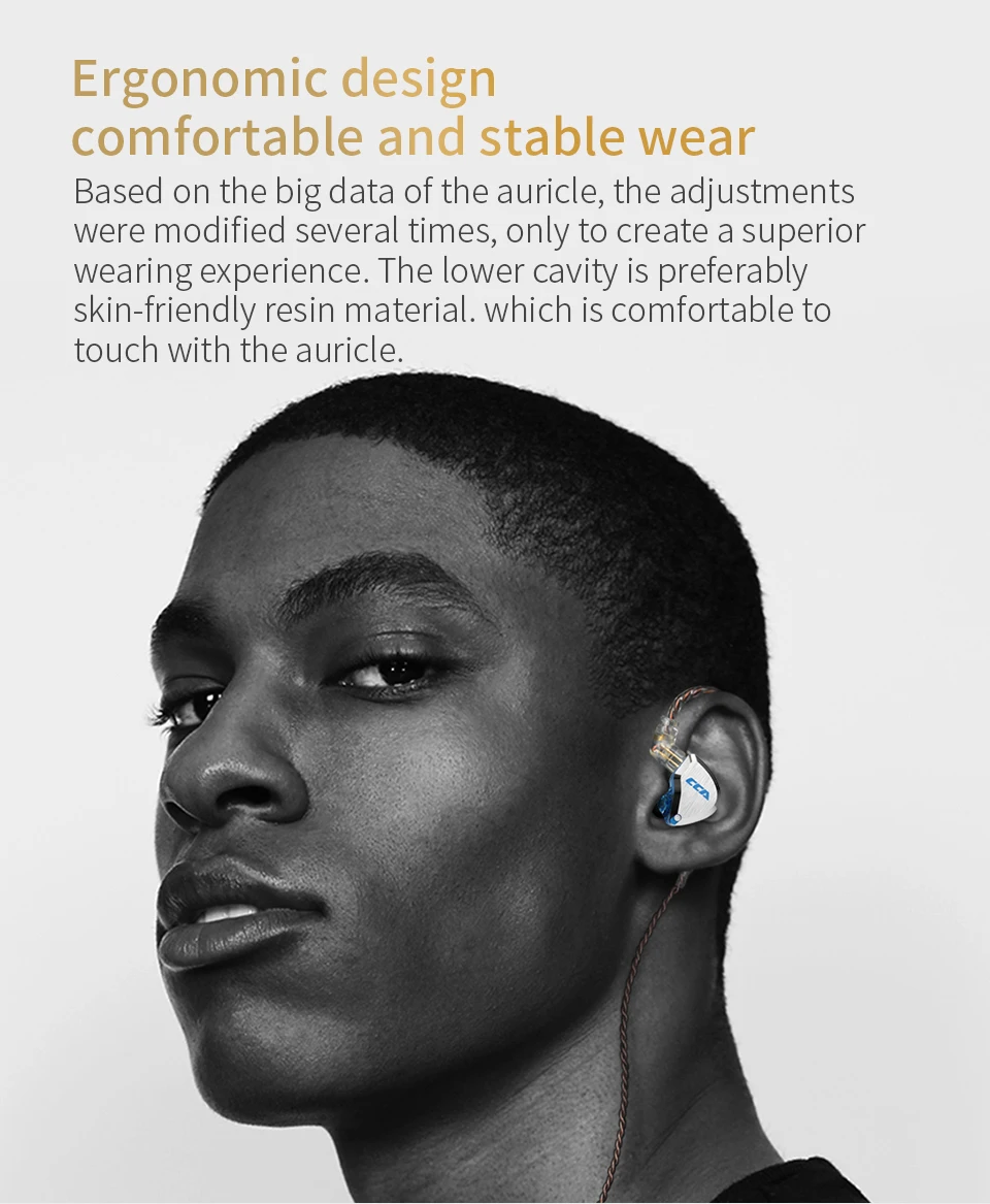 CCA C12 5BA+1DD Hybrid Hanging In Ear Headset 12 Drivers Unit HIFI DJ Monitor Earphone Earbuds Noise Cancelling Wired Gamer PC