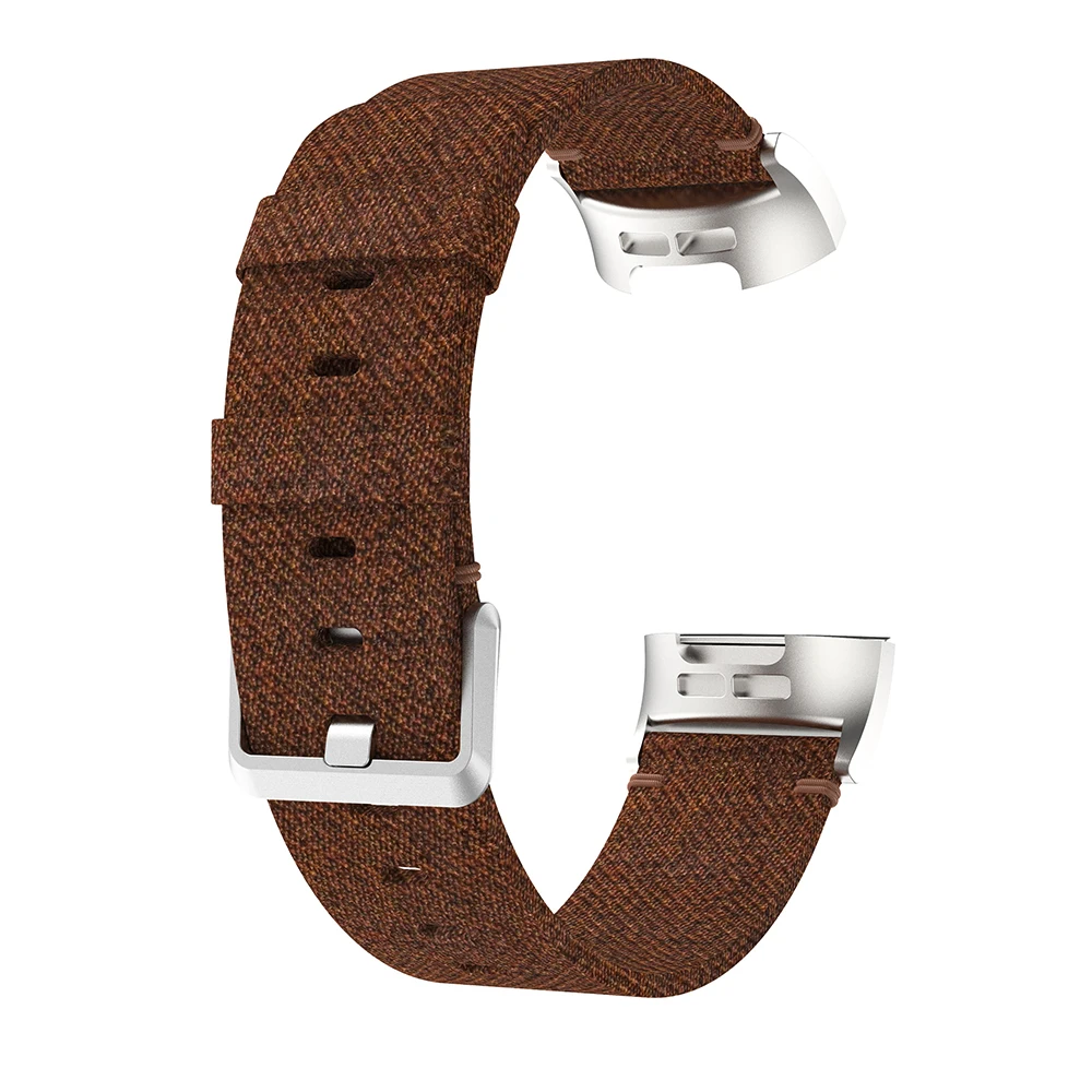 Tecido Canvas Watch Strap, Pulseira Estável, Pulseira Inteligente, Substituição Banda, Fit para Fitbit Charge 5 e 6