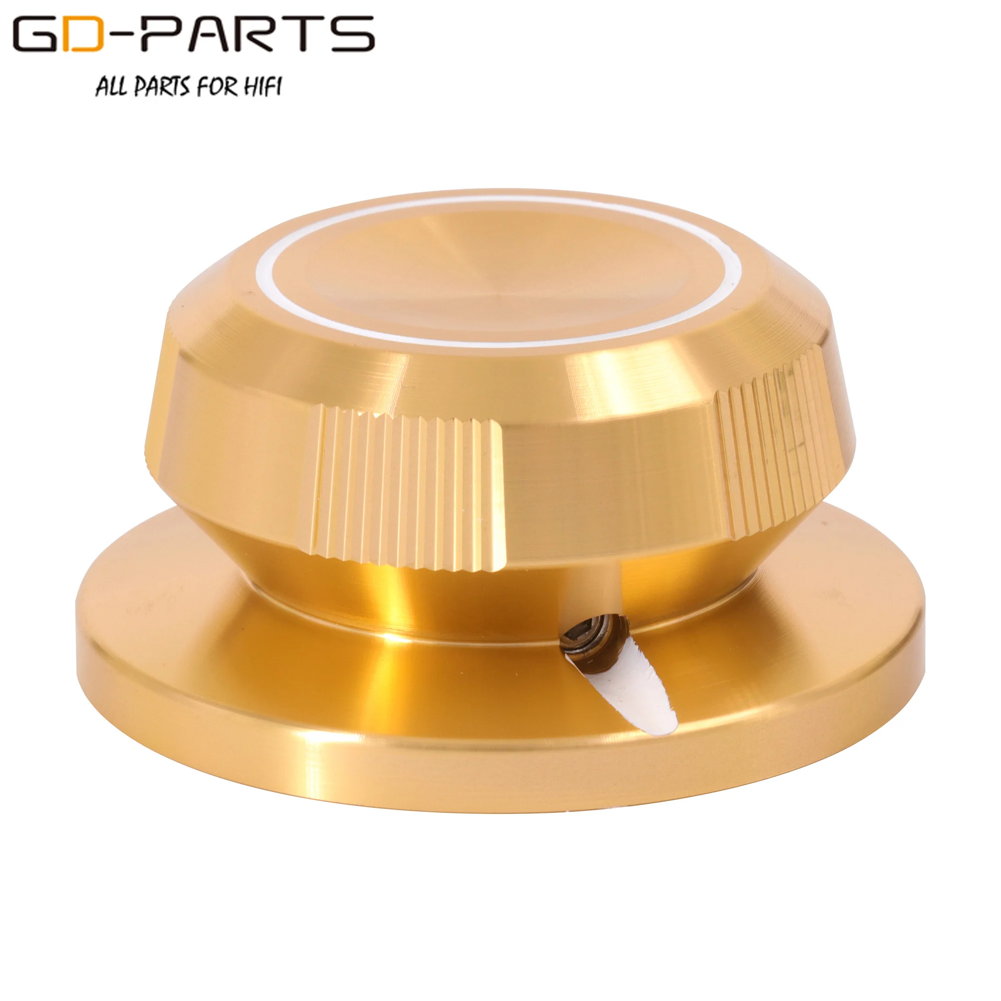 48mm * 23mm massives Voll aluminium Set Zeiger knopf Hifi Audio DIY Potentiometer Dämpfer Drehknopf kappe 6mm Loch bearbeitet