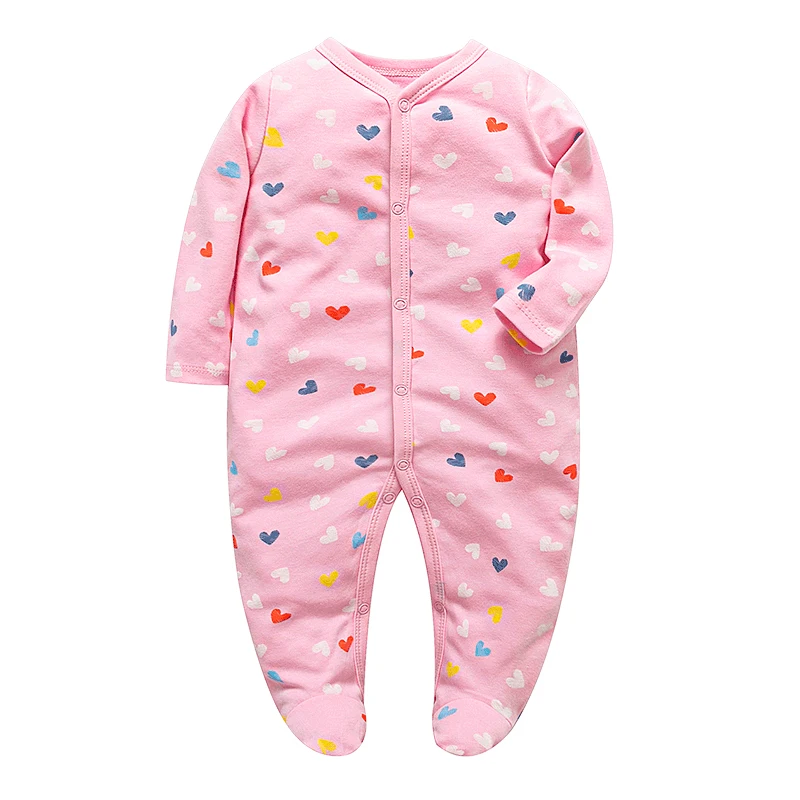 Newborn Baby Boys Girls Sleepers Pajamas Babies Jumpsuits Infant Long Sleeve 0 3 6 9 12 Months Clothes