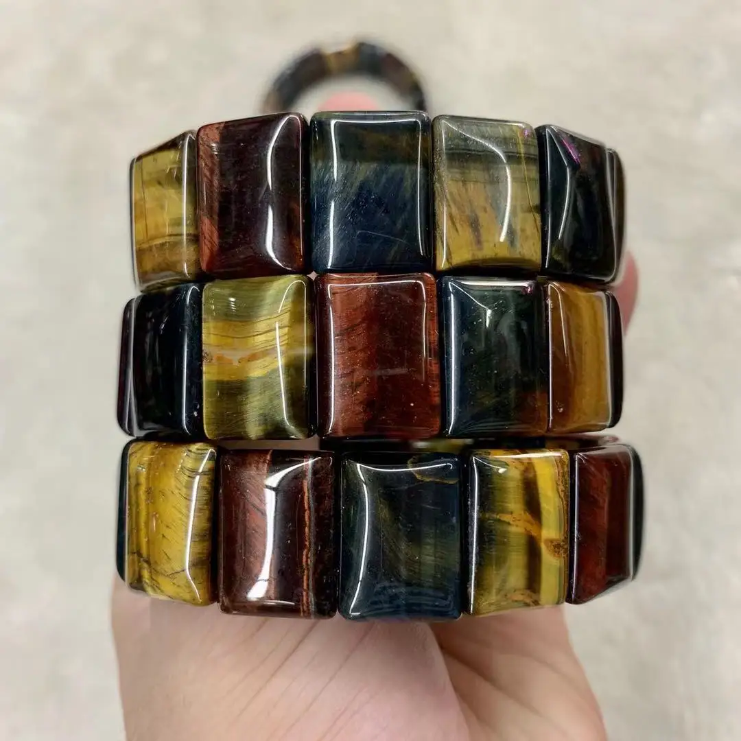 

natural mixed tiger eye bracelet natural stone bracelet DIY jewelry for man for gift wholesale !