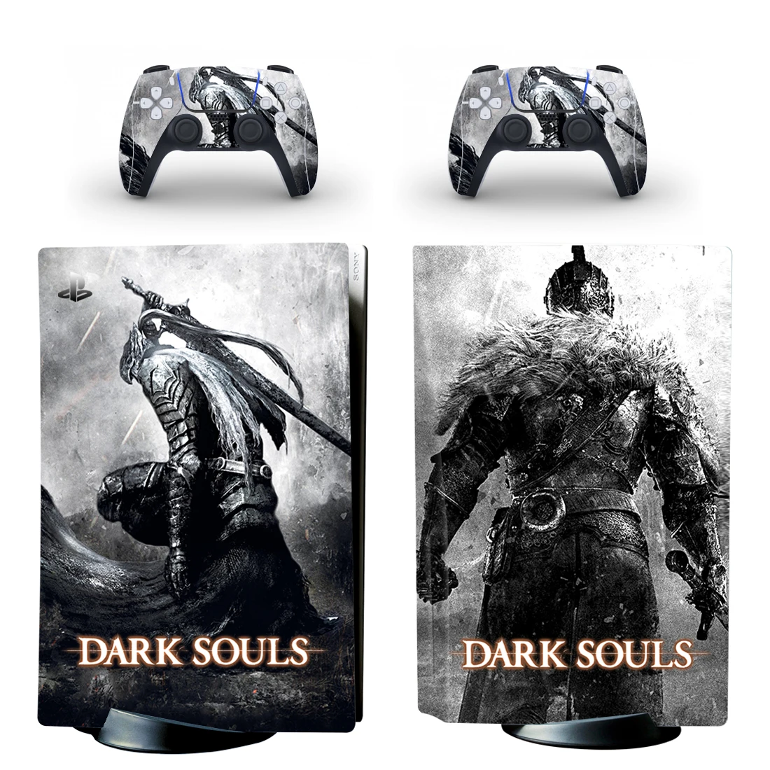 Dark Souls PS5 edición de disco estándar pegatina de piel cubierta de calcomanía para consola y controladores PS5 pegatina de piel de vinilo