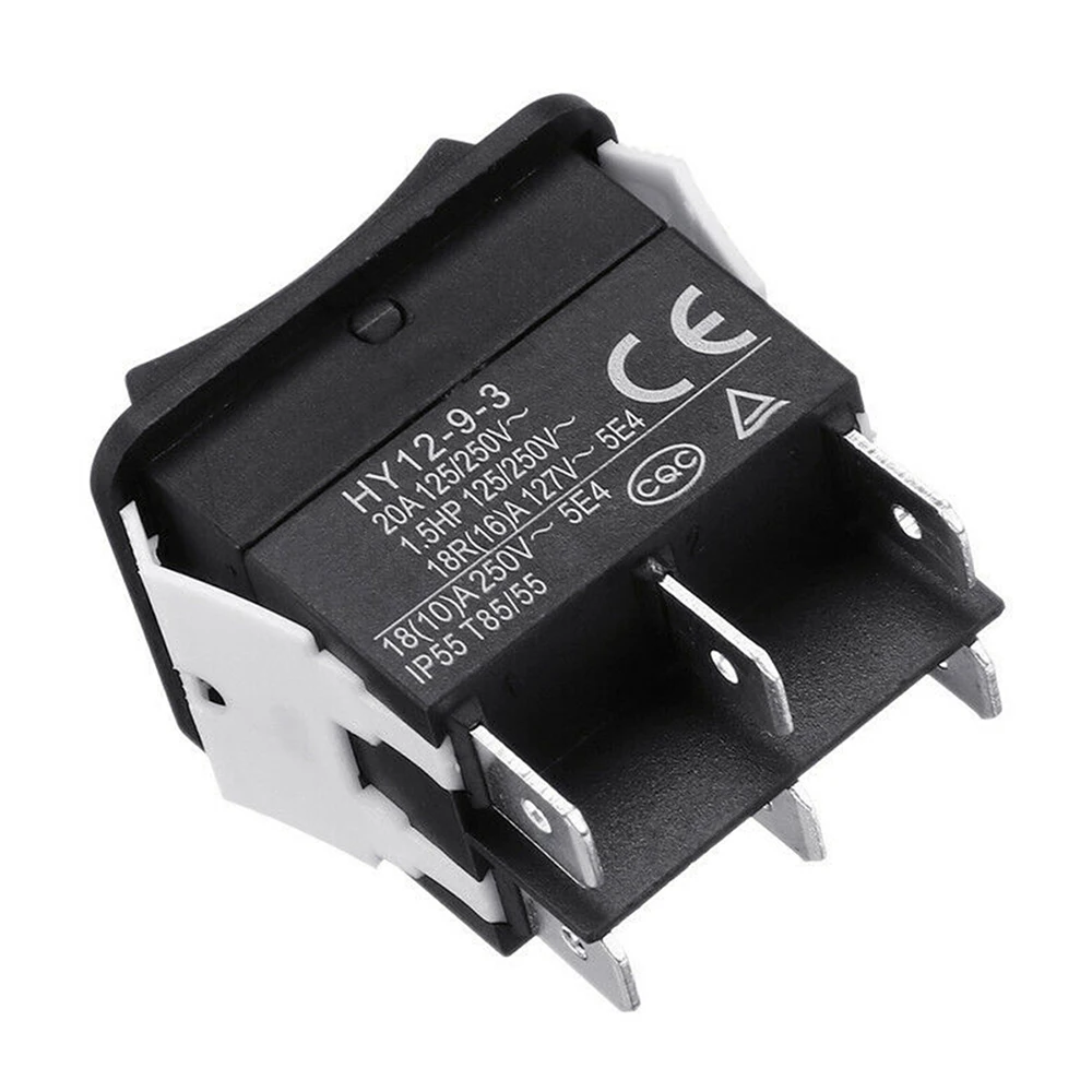 KEDU HY12-9-3 Промышленные кнопочные переключатели Электрический кнопочный переключатель для электроинструментов 6-контактный вкл-выкл-вкл, 1 шт.