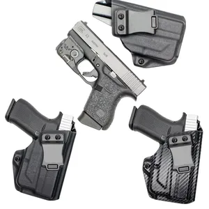 حافظة ألياف الكربون Kydex IWB ، مصباح يدوي ليزر ، خصر داخلي ، Glock G 26 27 28 33 43x48 ، Streamlight TLR 6 أعلى 6 مبيعات Glock ليزر مصباح يدوي وبصر - No5
