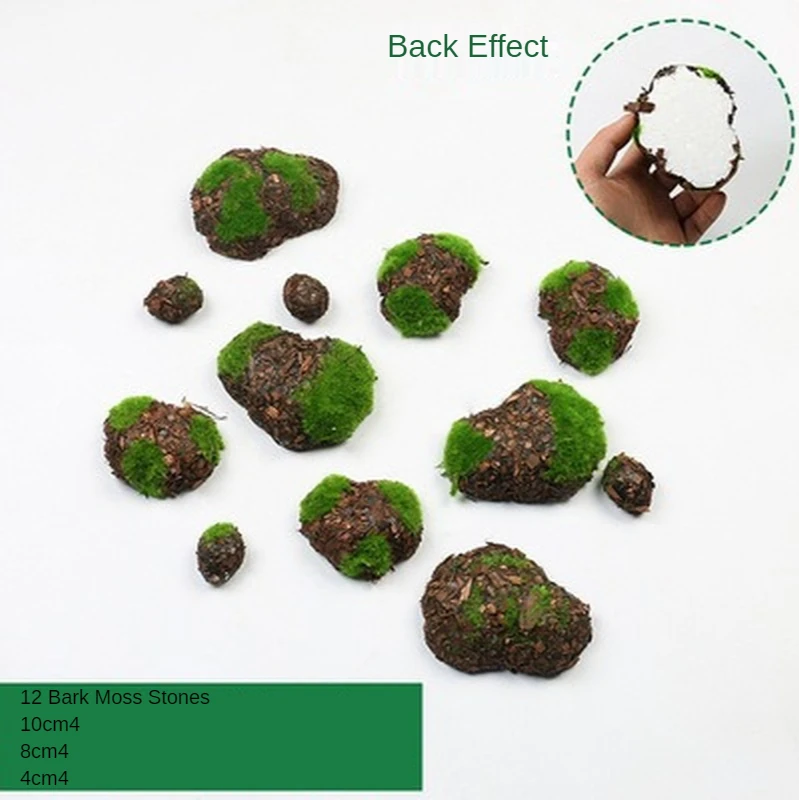 

10 Pieces of Artificial Moss Turf Fake Moss Green Plants Wall Decoration Window Wall Landscape Bonsai Plants