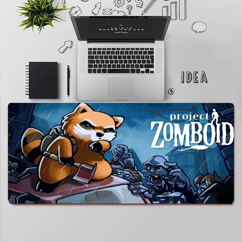 Tapis de souris de jeu pour ordinateur PC, accessoire de bureau, taille XXL, idéal pour les projets zombie