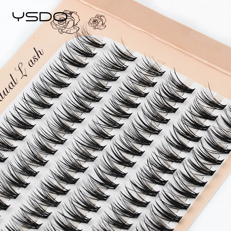 Wholesale 5/10/50/100 Boxes Lashes Individual Volume Thick Eyelashes Extension Makeup 20D Cluster False eyelashes In Bulk Cilios