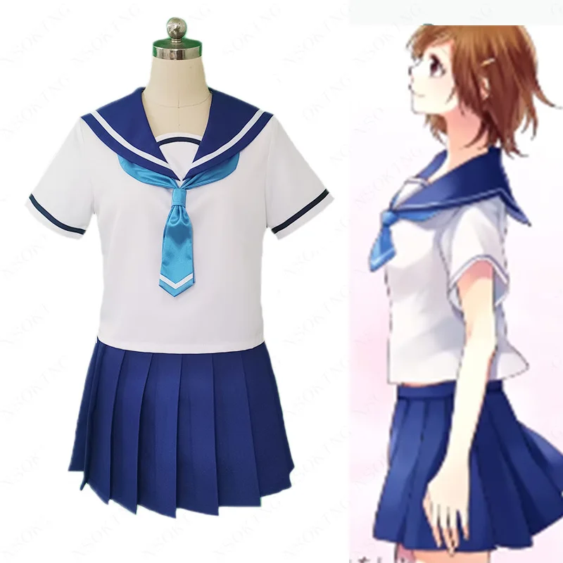 Honey Anime  Works Narumi Mona Sailor suit Cosplay Costume Custom Made