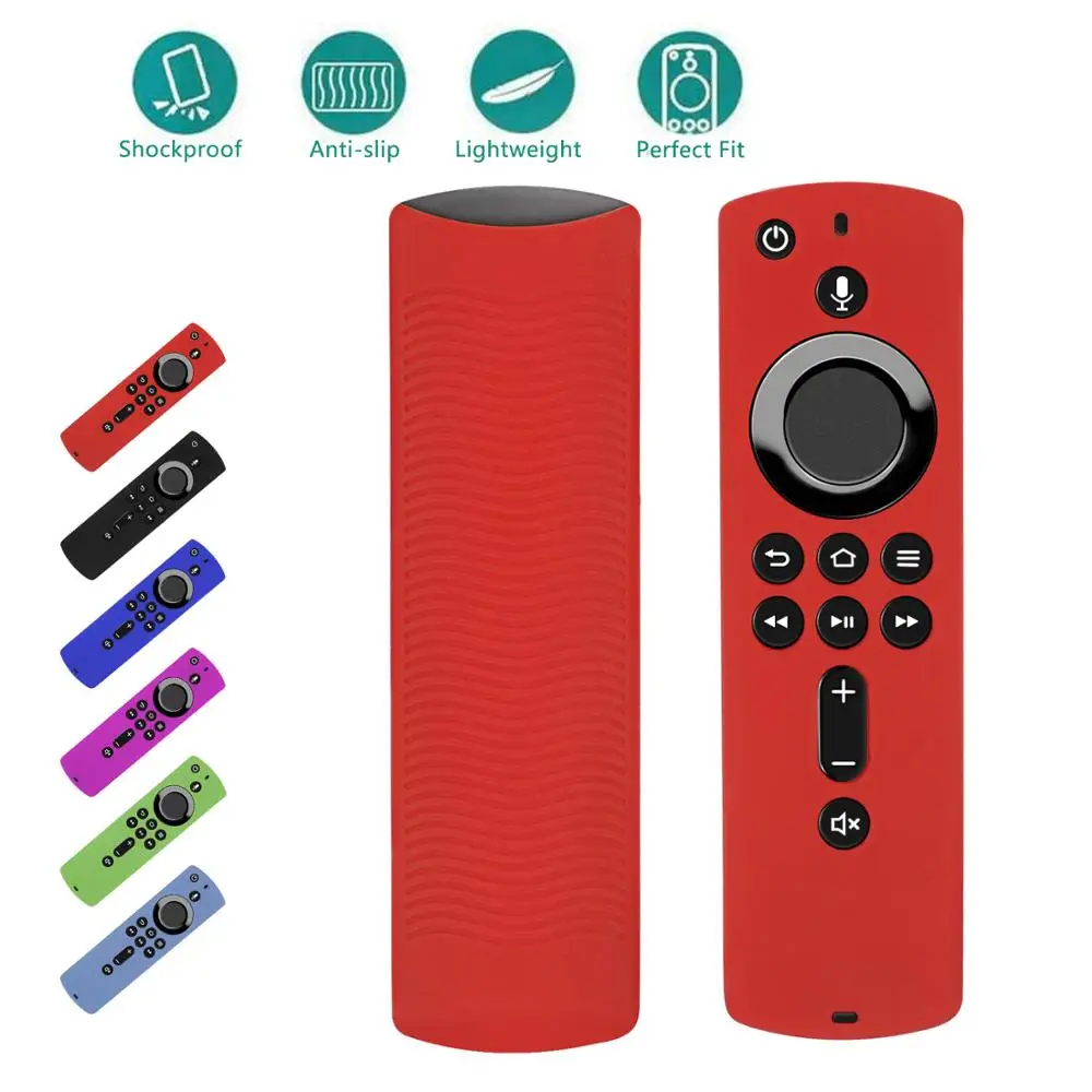 Remote Control Cover for Fire TV Stick 4K / Fi Compatible With All-New 2nd Gen Alexa Voice Anti Slip Accessories Case