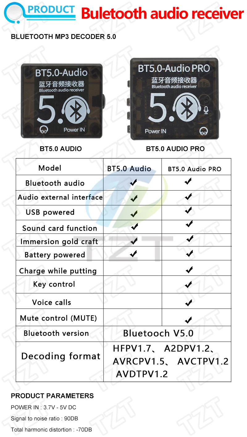 Bluetooth Audio Empfänger bord Bluetooth 4,1 BT 5,0 Pro XY-WRBT MP3 Lossless Decoder Board Wireless Stereo Musik Modul Mit Fall – Detail 33