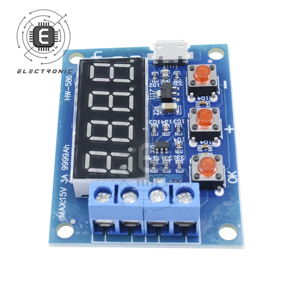 Moduł Tester pojemności baterii ZB2L3 LED cyfrowy litowo-jonowy 18650 zewnętrzny analizator rozładowania akumulatora Micro USB