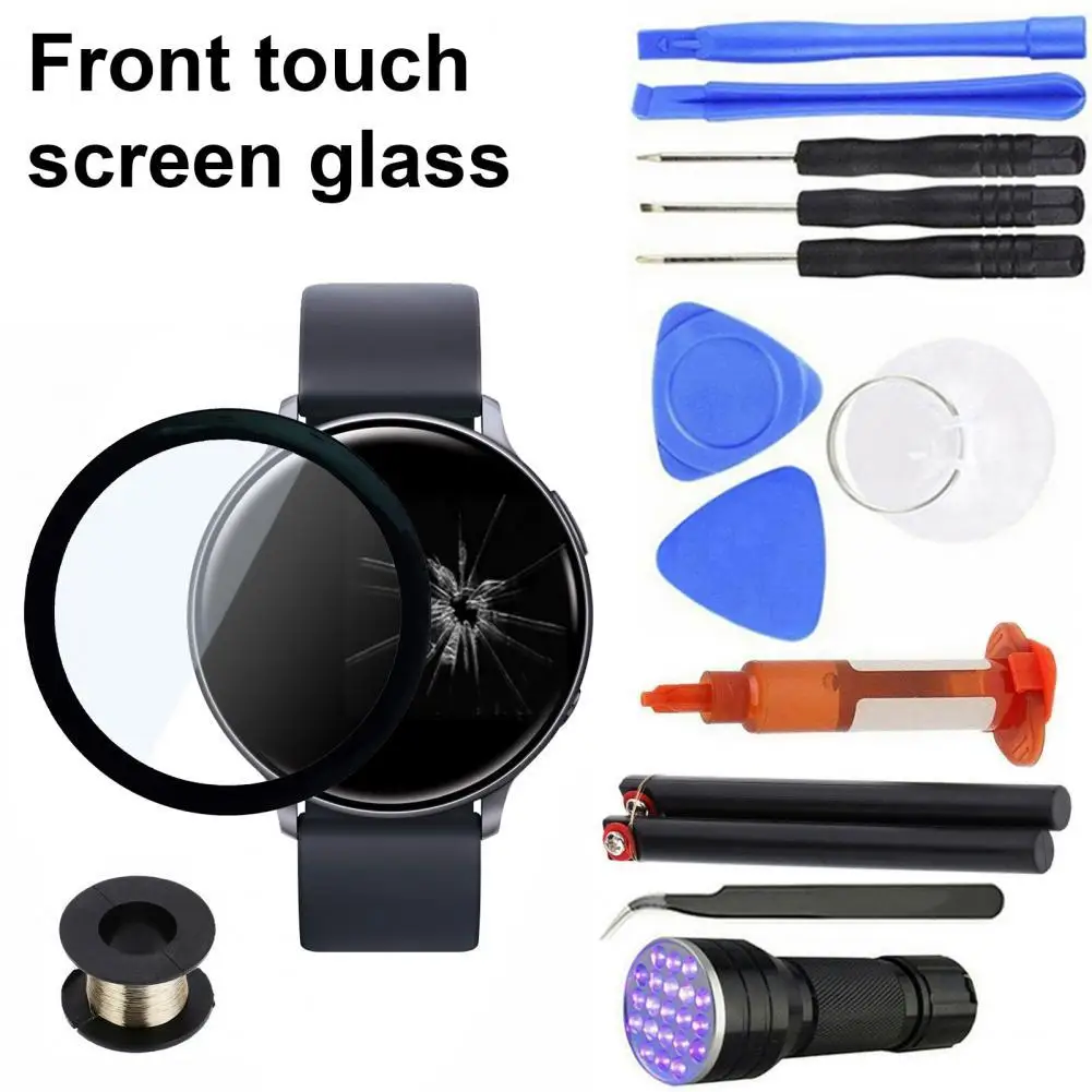 Precise Watch Out Front Glass Lens Replacement Touch Screen Repair Kit for Galaxy Watch Active 40mm/Active 2 40mm/44mm