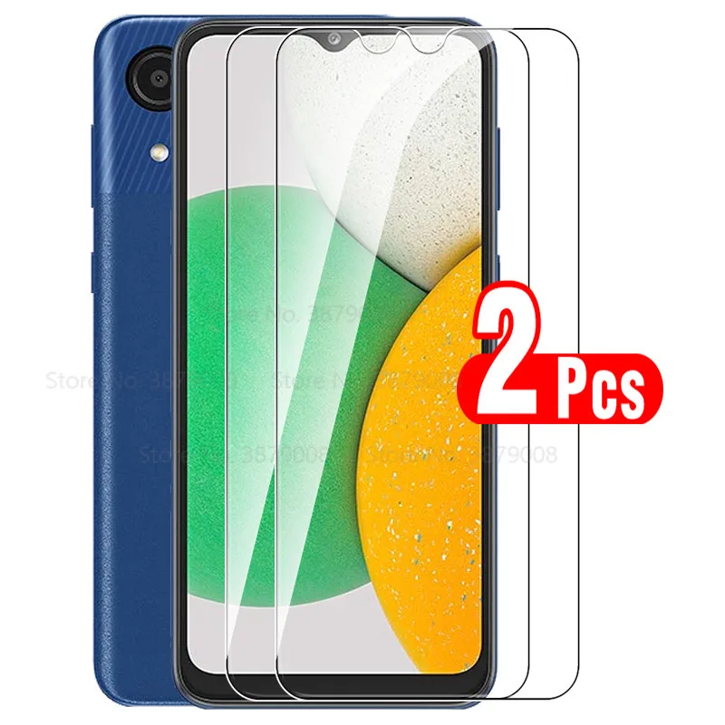 Vidro protetor de 6.5 polegadas para samsung a03core 2pcs protetores de tela samsang smsung samsun a03 core SM-A032F/DS capa de filme de segurança