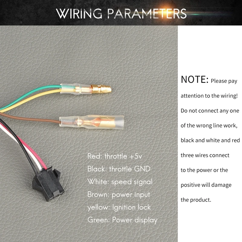 Wuxing Electric Scooter Throttle for Electric Bike, E-bike Throttle, Thumb Motorcycle Grip Display,Bike Handbar