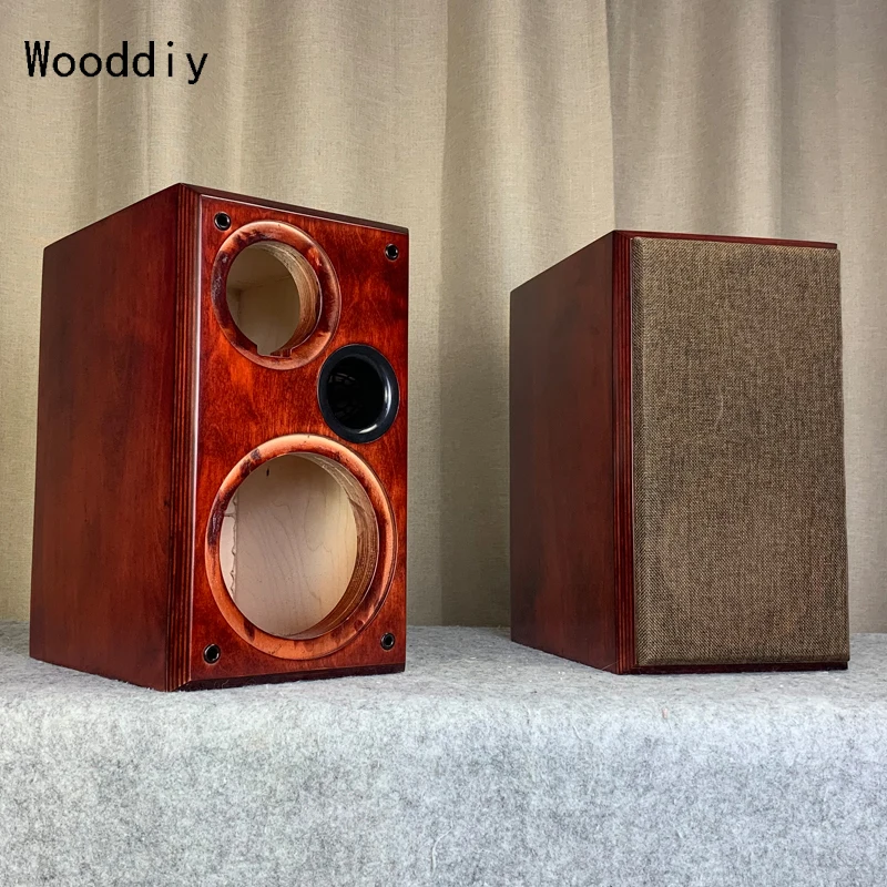 Wooddiy Hifi 6.5 Inch Two-way Bookshell One Pair Speaker Box Bass Reflex Forward-oriented Empty Cabinet