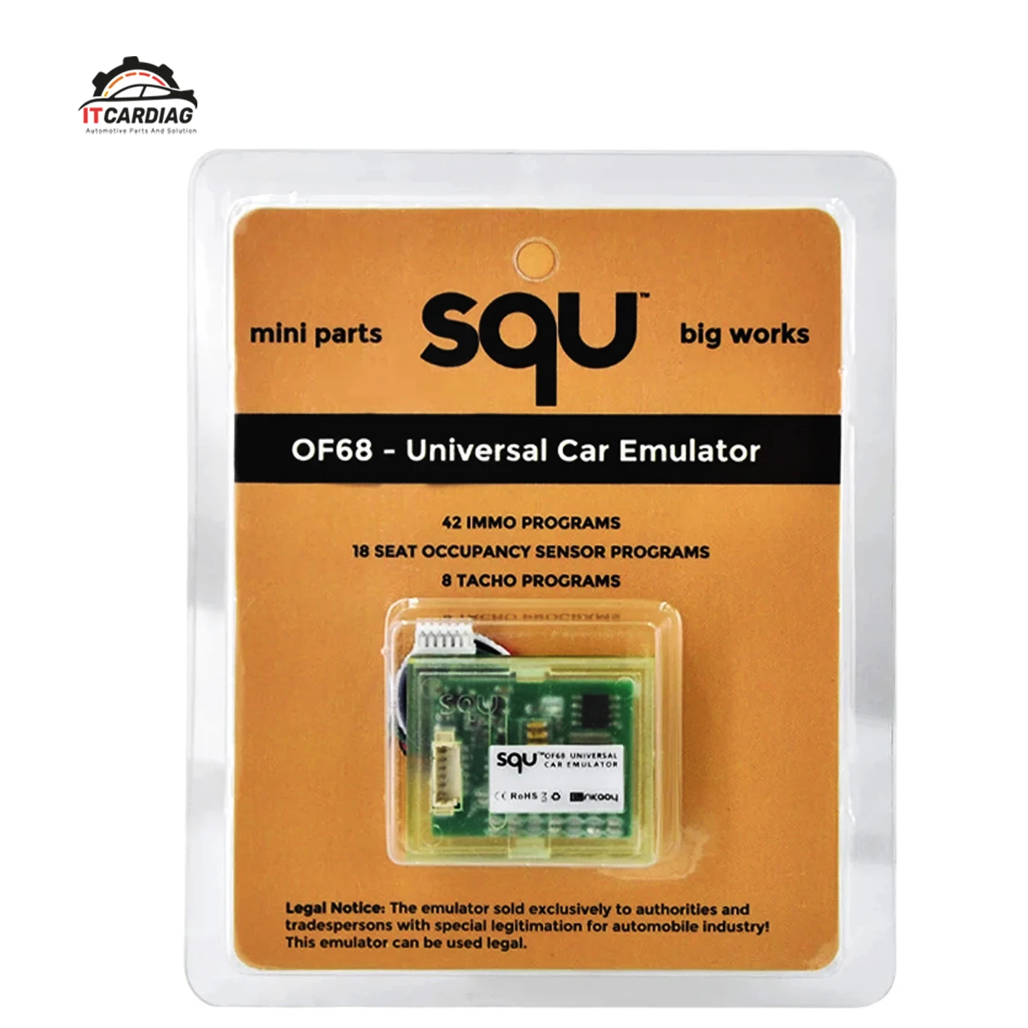 SQU OF68 OF 68 SQU OF80 OF 80 Universal Car Immo Off Emulator MINI Parts Big Works 42 IMMO Programs 18 Seat TACHO Immobilizer