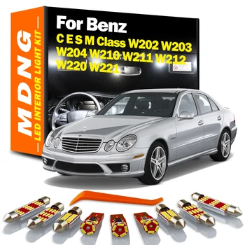 MDNG Canbus รถหลอดไฟ LED ภายในประตูโดมสําหรับ Mercedes Benz C E S M Class W202 W203 W204 W210 W211 W212 W220 W221
