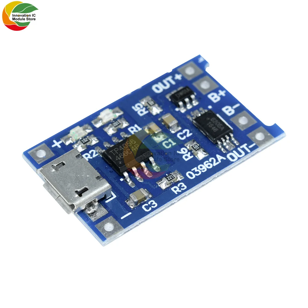 10Pcs TC4056A 5V1A Lithium Battery Charging Board With Protection Lithium Battery Charging Mini USB Interface TYPE-C/MICRO/MINI