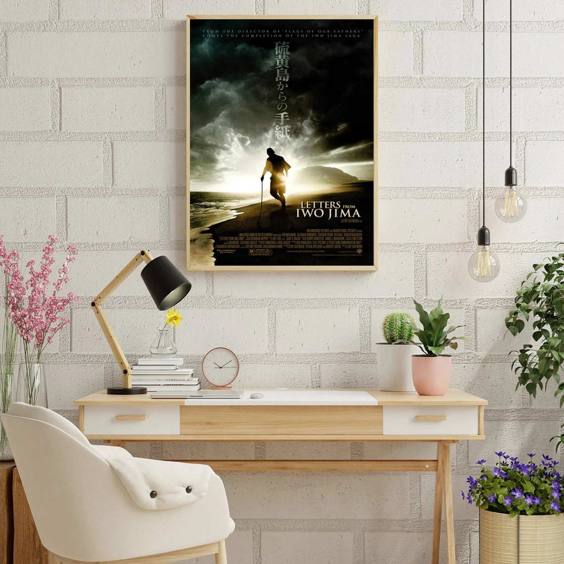 رسائل من Iwo Jima ملصق الفيلم قماش طباعة ديكور المنزل طلاء جدران (بدون إطار)