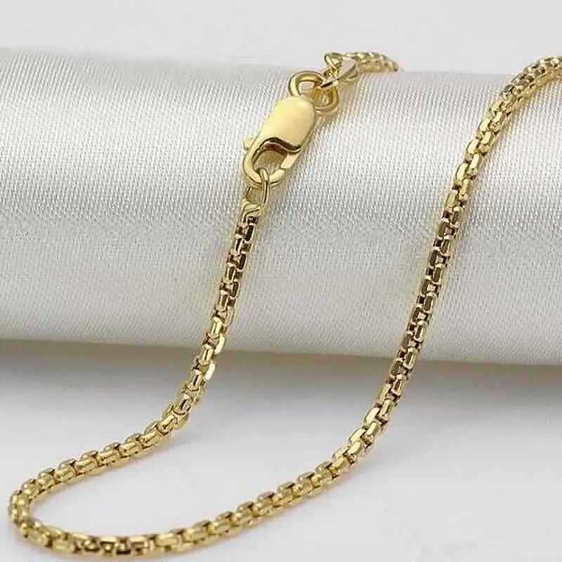 

AU750 Yellow Gold Necklace Perfect 18K Yellow Gold Chain