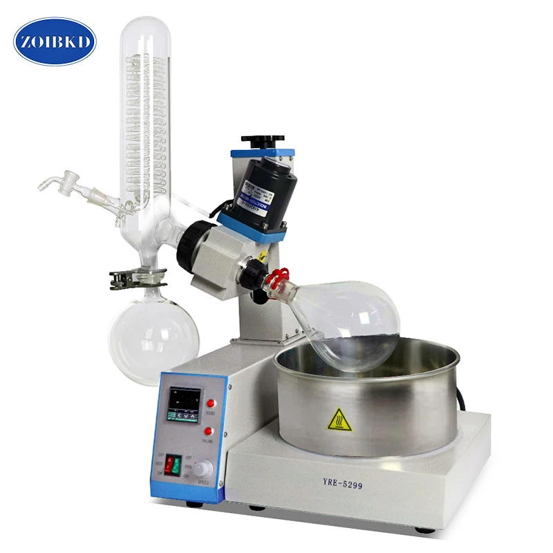 ZOIBKD Peralatan Laboratorium RE-5299 Rotary Evaporator dengan Air Listrik-Mandi Minyak