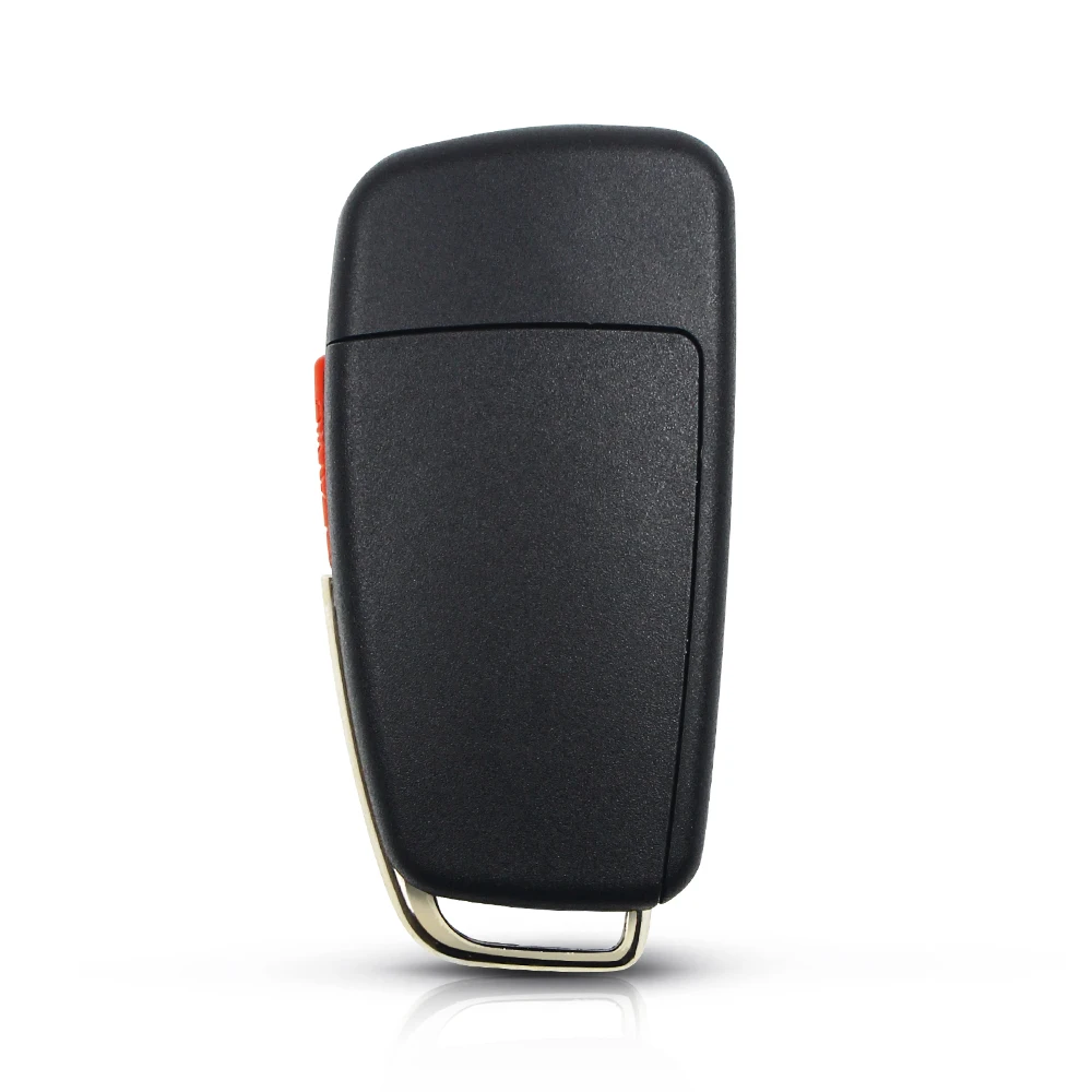 KEYYOU Folding Flip Remote Flip Car Key Case Shell Fob For Audi A6 A6L A2 A3 A4  A8 Q7 TT Key Fob Case 3 Buttons