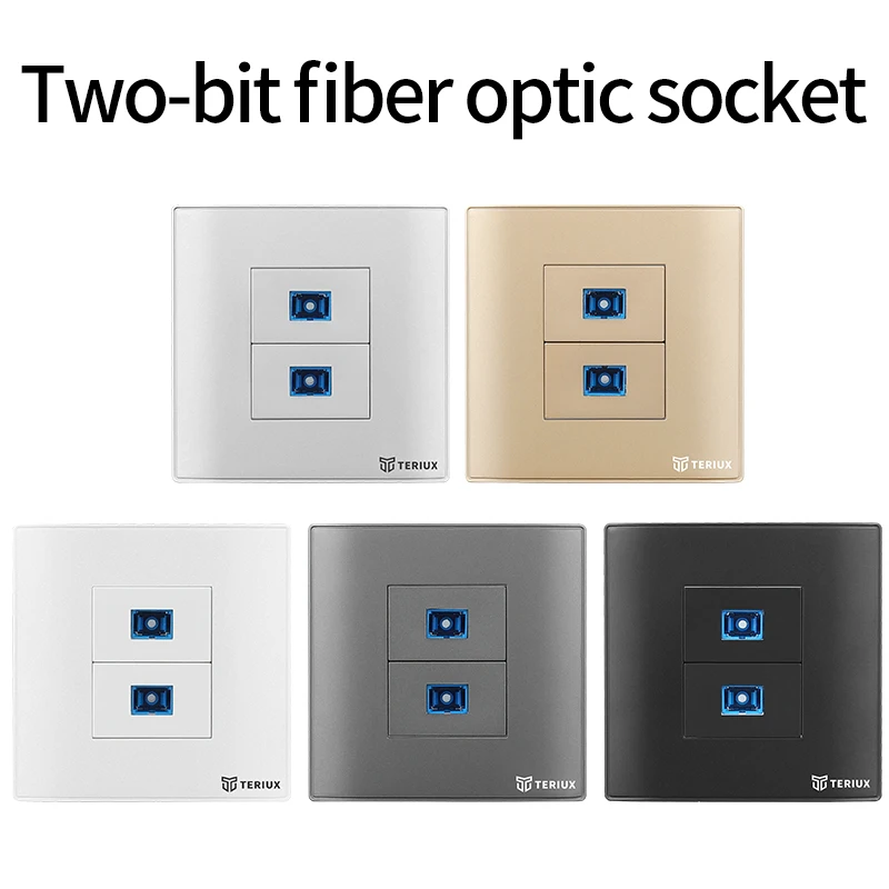 Teriux 86 Type TV 2 Bit Fibra Ottica: La Soluzione Perfetta per Installazioni Elettriche Moderna e di Lusso