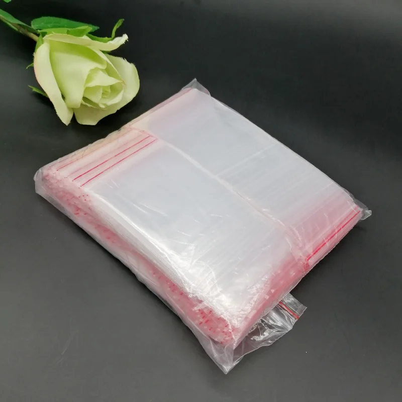 500pcs Plastic Ziplock Bags Gift Bag for Christmas Birthday Party Wedding Gift Packaging Bag Plastic Storage Bag Plastic Zip Bag