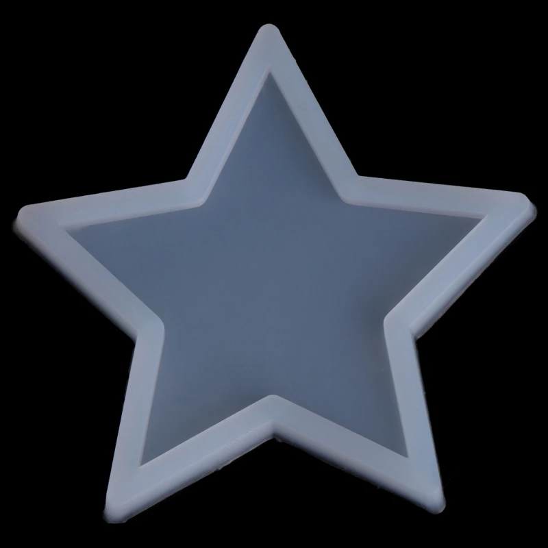 Five-pointed Star Ornaments Resin Casting Silicone Mold Woman Keychain Decorative Pendant Jewelry Mold for DIY Crafts