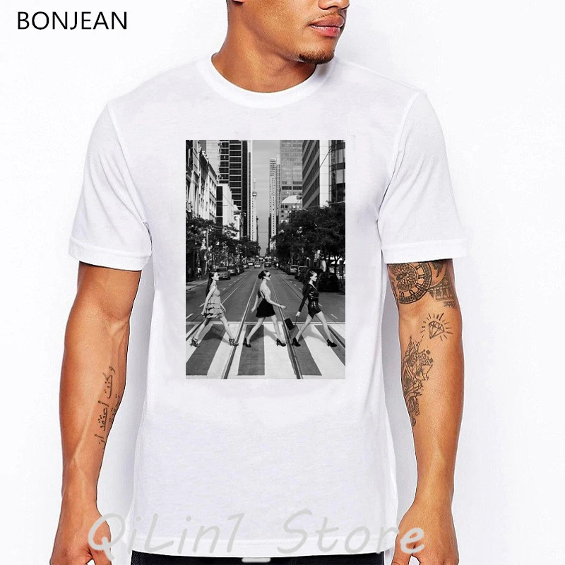 Sex And The City Tshirt Men Vintage T Shirt Streetwear White Man’S T-Shirt Tee Shirt Homme Short Sleeve Tops Male Summer Shirt