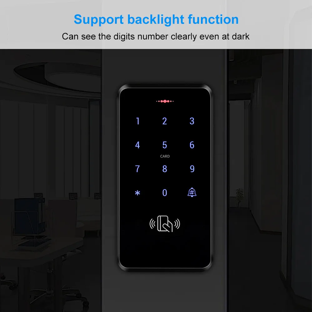 IP68 Impermeabile Tastiera di Controllo di Accesso Esterno RFID di Controllo di Accesso di Tocco Porta di Apertura del Sistema Elettronico EM4100