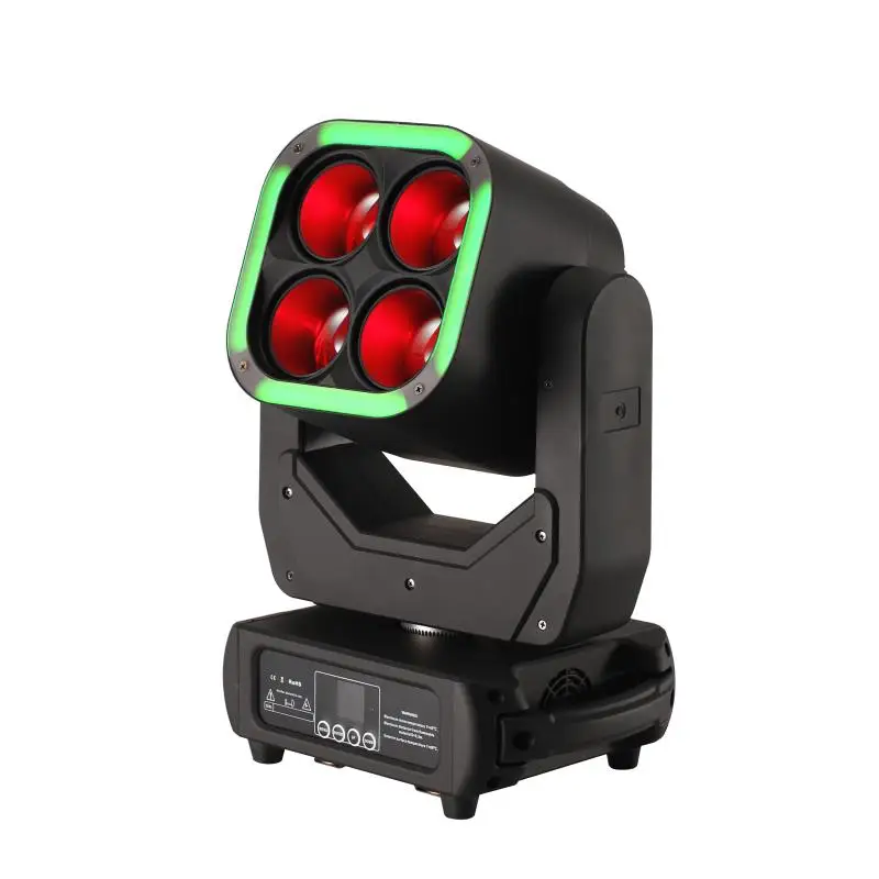 

New Arrival 4X60W+64x1.5W RGB Zoom LED Moving Head Wash Beam Effect Light DMX Stage Lights For Wedding Party