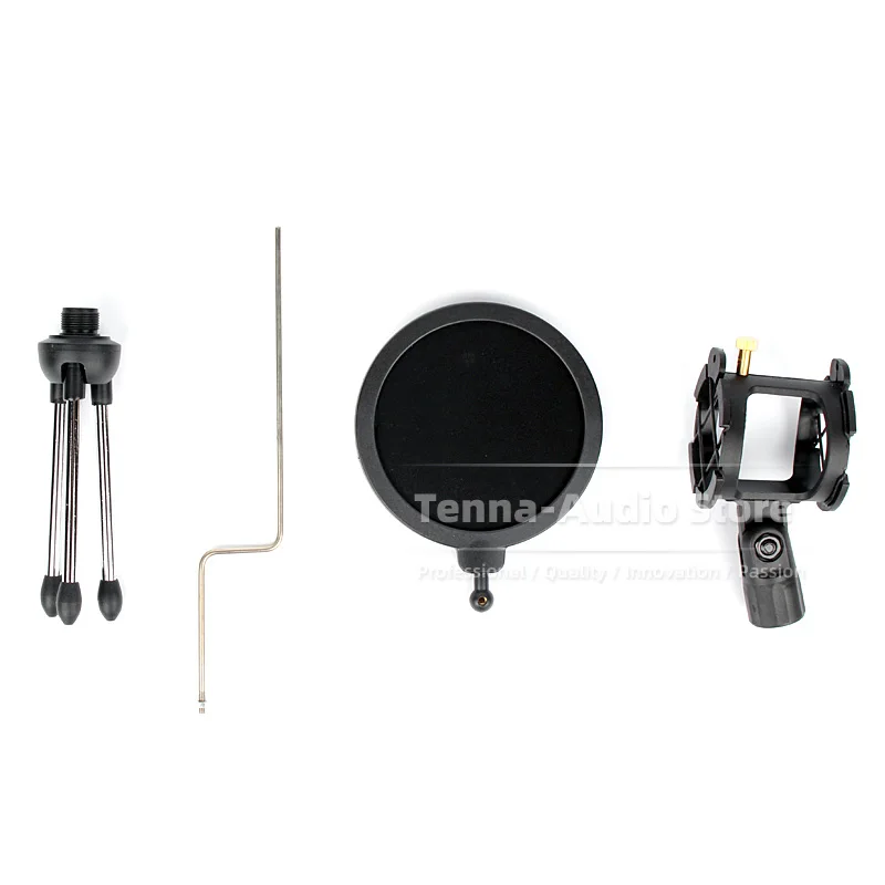 Tripod Desktop Microphone Shock Mount Clip Holder For RODE M5 M3 M 3 5 MP Anti Pop Filter Mask Shockproof Recording Mic Stand