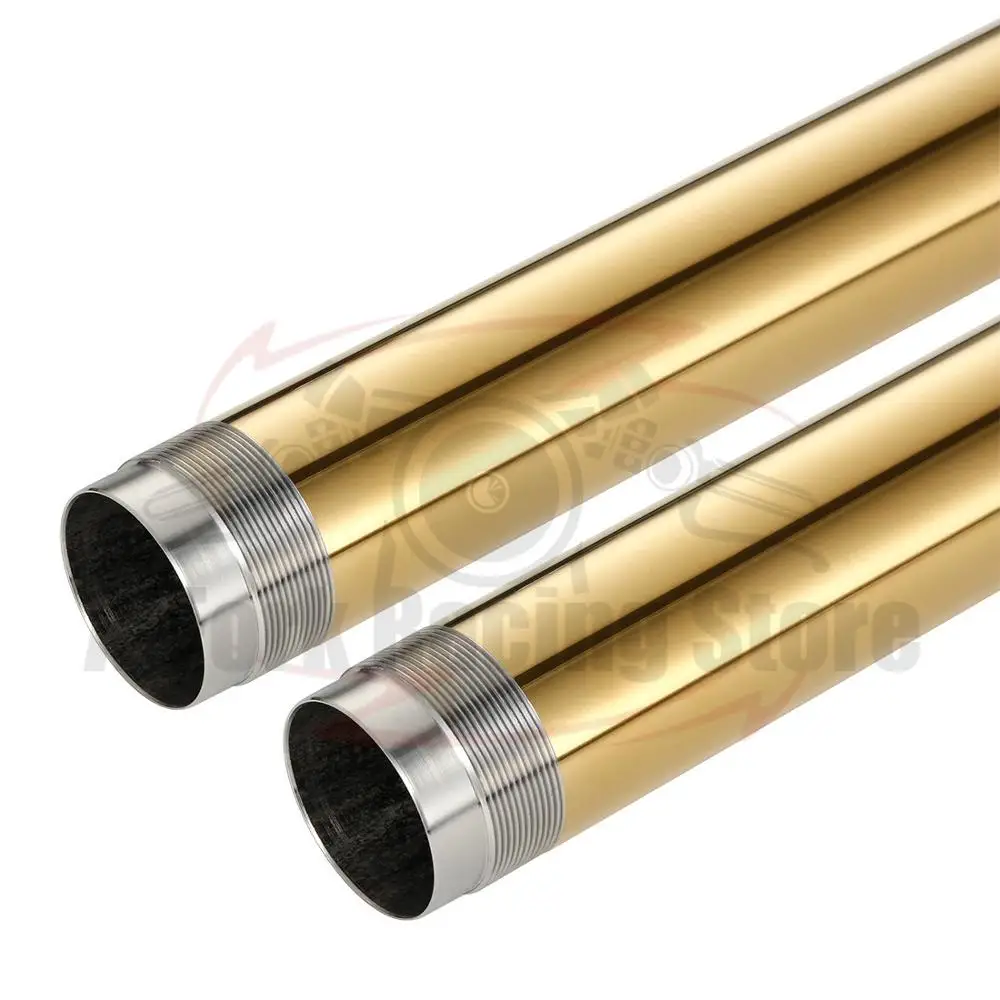 Front Fork Inner Tubes Pipes Bars For SUZUKI GSX-R1000 GSXR1000 2007-2008 43x531mm 51110-21H00-000 51120-21H00-000 Gold Silver