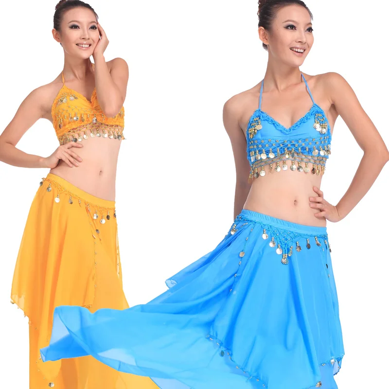 Adult Belly Dance Two-Piece Women Indian Dancing Stage Performance Clothing Variety Of Color Optional