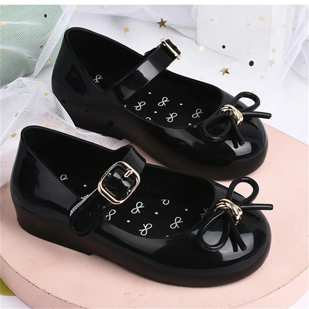 2022 New Spring Fashion Girls Princess Children\'s Shoes Casual Kids Bow Anti-slip Jelly Beach Sandals детская обувь DD027