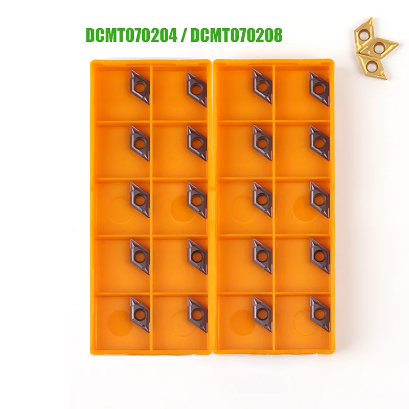 

Токарная пластина DCMT070204 DCMT070208 VP15TF UE6020 US735, 10 шт.