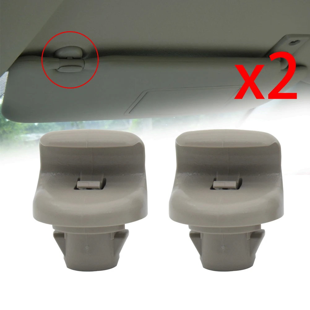 

2X Interior Sun Visor Clips Fastener Clip Support Hook Holder Hanger For Nissan Qashqai J10 Dualis 2007-2013 Replace Broken One